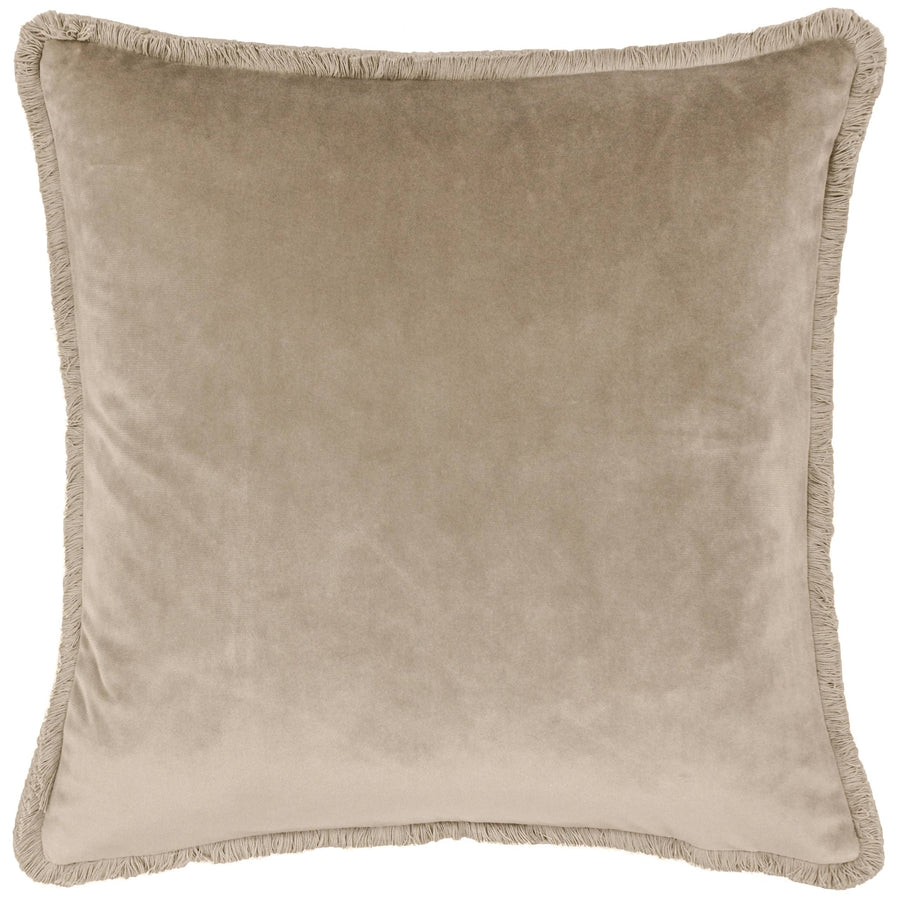 Freya Velvet Cushion Taupe: Taupe 45 x 45cm