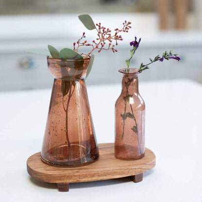 Brown Glass Vase