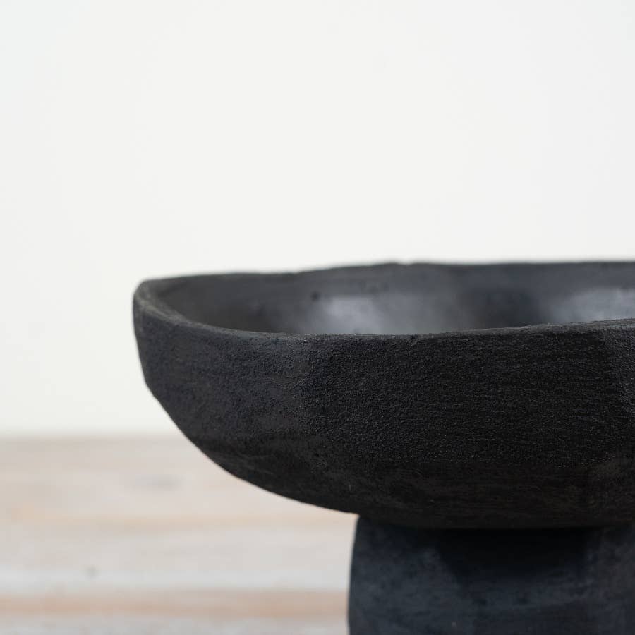 Black Cement Display Bowl