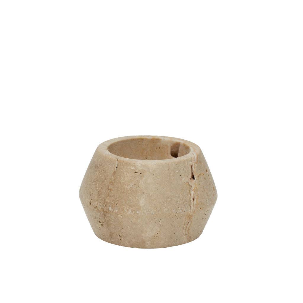 Travertine Tealight Holder