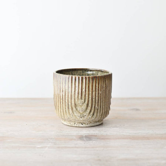 Natural Ceramic Glazed Planter
